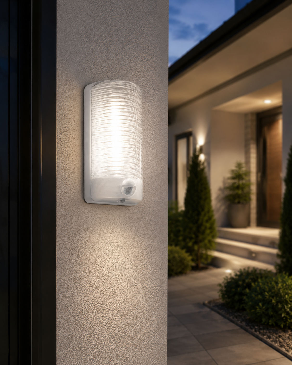 კედლის სანათი სენსორით /DE-PA WALL LIGHTING FIXTURE WITH SENSOR -1